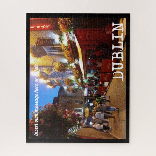 Temple Bar, Dublin, Sondertext Puzzle (Vertikal)
