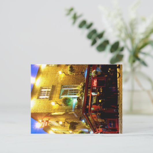 Temple Bar Postkarte (Stehend Vorderseite)