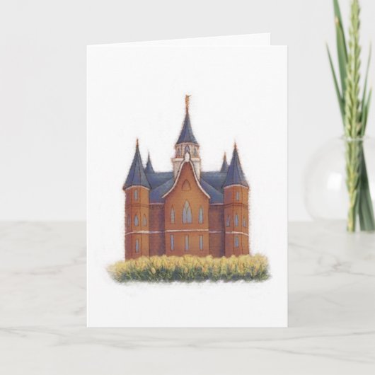 Temple Card Provo Stadtzentrum Karte (Vorderseite)