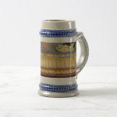 Temple Ceiling Gray / Blue 22 oz Stein Bierglas (VorderseiteRechts)