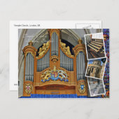 Temple Church, London Postkarte (Vorne/Hinten)