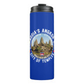 Temple City of Angkor – Cambodia Thermosbecher (Vorderseite)