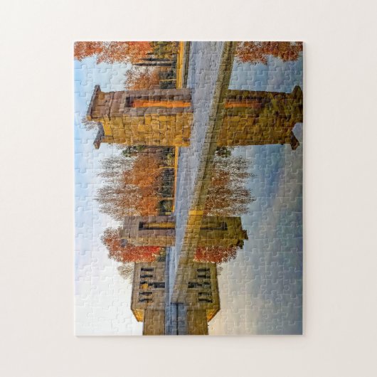 Temple Debod Madrid. Puzzle (Vertikal)