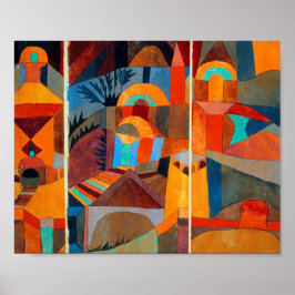 Temple Gardens : Paul Klee 1920 Poster