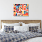 Temple Gardens | Paul Klee | Leinwanddruck (Insitu (Schlafzimmer))