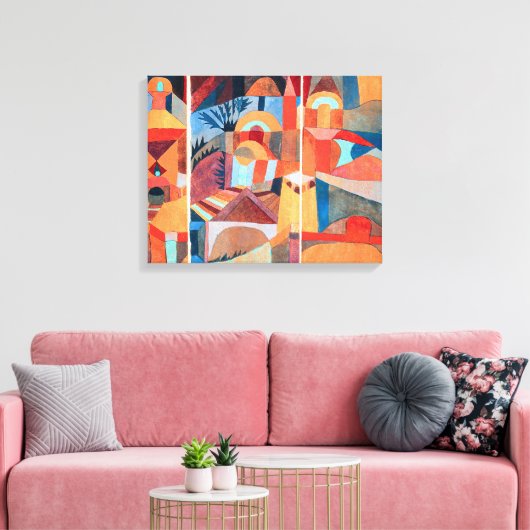 Temple Gardens | Paul Klee | Leinwanddruck (Insitu (Wohnzimmer))