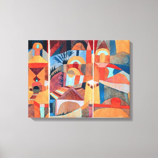 Temple Gardens | Paul Klee | Leinwanddruck (Vorderseite)