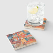 Temple Gardens | Paul Klee | Steinuntersetzer (Seitenansicht)