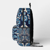 Temple Grid Bedruckter Rucksack (Rechts)