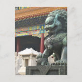 Temple Lion Postkarte (Vorderseite)
