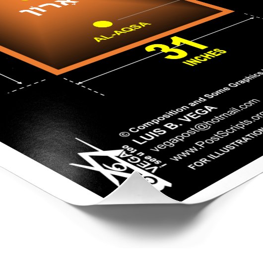 Temple Monte Ark of the Covenant Muster Poster (Ecke)