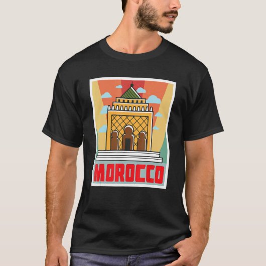 Temple Morocco African Souvenir Moroccans Gibralta T-Shirt (Vorderseite)