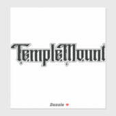 Temple Mount Custom-Cut Vinyl Sticker (Blatt)