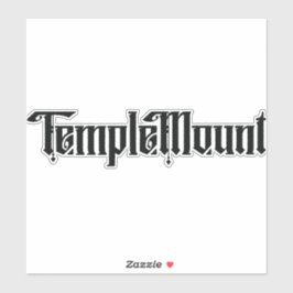 Temple Mount Custom-Cut Vinyl Sticker