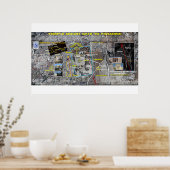 Temple Mount - Taurus Muster Poster (Küche)