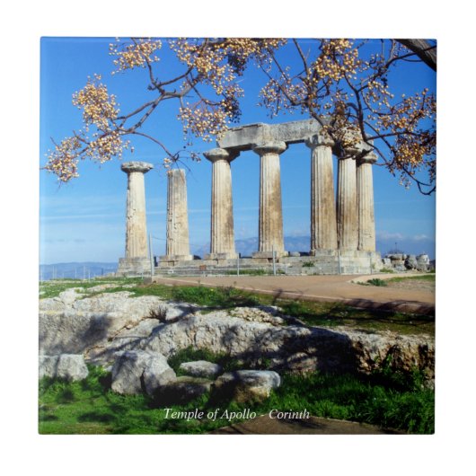 Temple of Apollo - Corinth Fliese (Vorderseite)