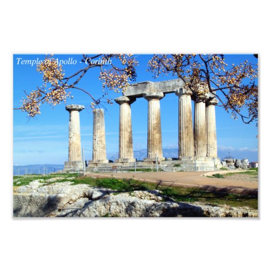 Temple of Apollo - Corinth Fotodruck (Vorne)