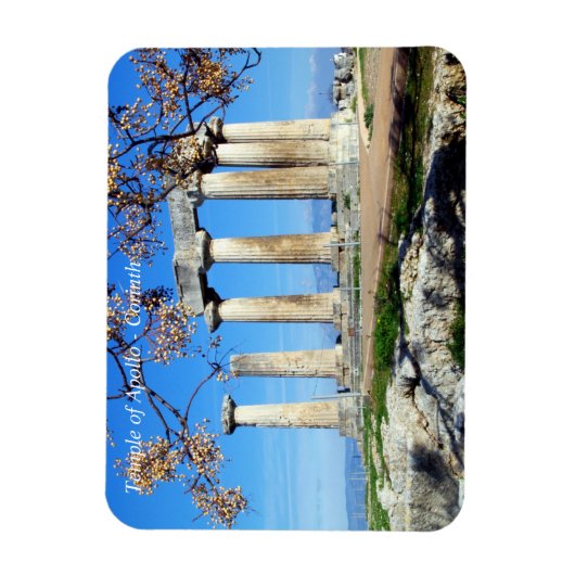 Temple of Apollo - Corinth Magnet (Vertikal)