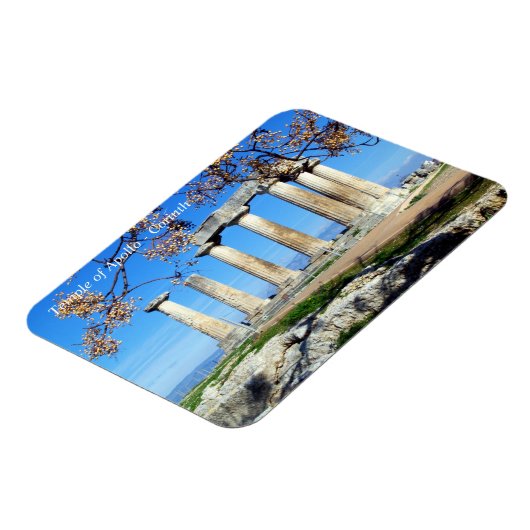 Temple of Apollo - Corinth Magnet (Linke Seite)