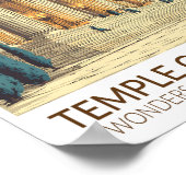 Temple of Artemis Seven Wonders of the World Art Poster (Ecke)