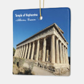 Temple of Hephaestus Athens Greece Souvenir Keramikornament (Links)