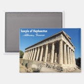 Temple of Hephaestus Athens Greece Souvenir Magnet (Vorderseite/Rückseite)