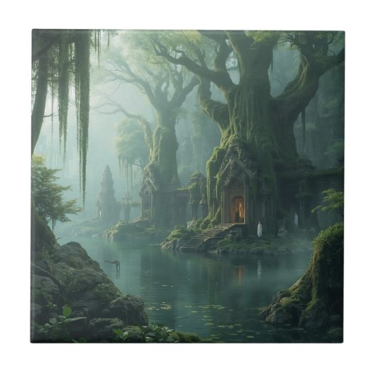 Temple of Moss and Mist Fliese (Vorderseite)