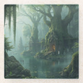 Temple of Moss and Mist Glasuntersetzer (Vorderseite)