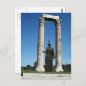 Temple of Olympian Zeus Postkarte (Vorne/Hinten)