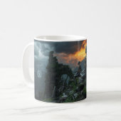 Temple of the Last AI Monks: Sci Fi Cyberpunk Mug Kaffeetasse (Vorderseite Links)