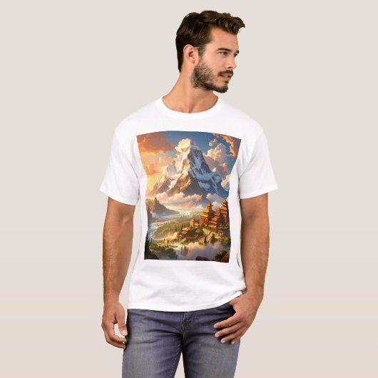 Temple of Tranquil Peaks T-Shirt (Vorne ganz)