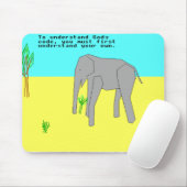 Temple OS Terry Davis Elephant Mouse Pad Mousepad (Mit Mouse)
