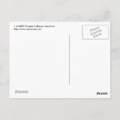 Temple Postkarte (Rückseite)