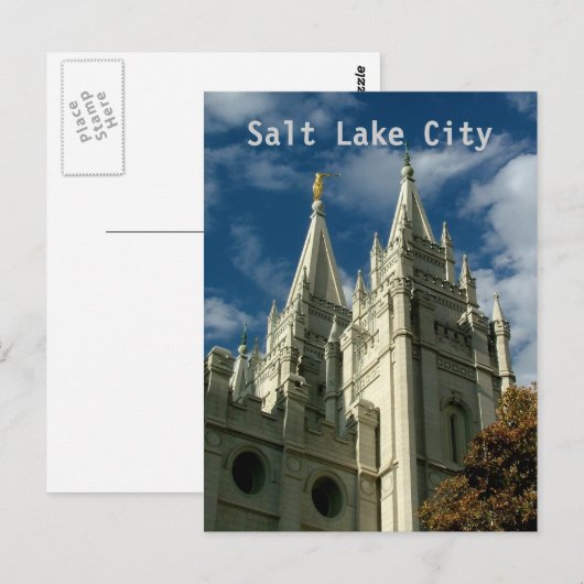 Temple Postkarte (Vorne/Hinten)