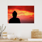 Temple Relic | Buddhistische Statue Poster (Küche)