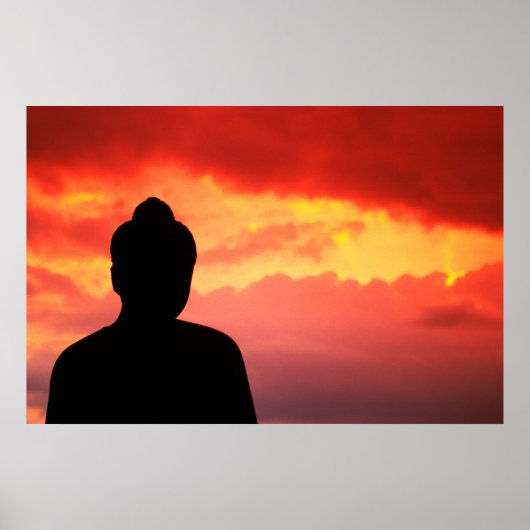Temple Relic | Buddhistische Statue Poster (Vorne)