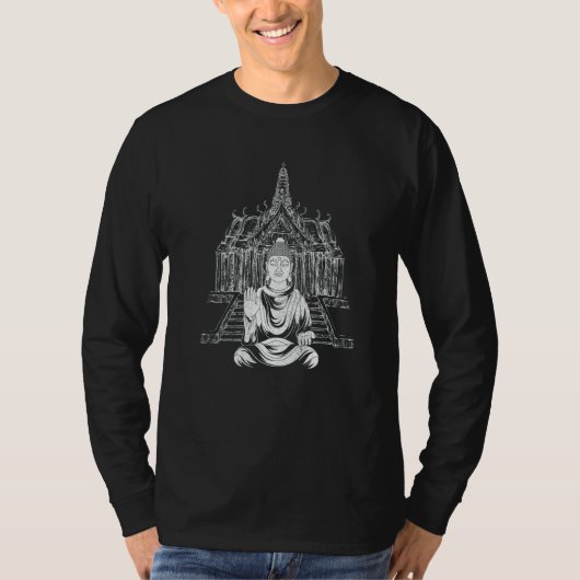 Temple Spiritual Buddhist Zen Buddhism Meditation T-Shirt (Vorderseite)