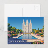 Temple Square USA Postkarte (Vorne/Hinten)