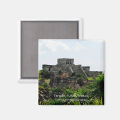 Temple, Tulum, Mexiko Magnet (Vorderseite/Rückseite)