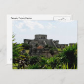 Temple, Tulum, Mexiko Postkarte (Vorne/Hinten)