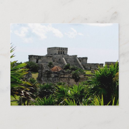Temple, Tulum, Mexiko Postkarte (Vorderseite)
