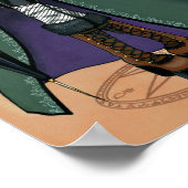 Temple Viktorianisch Steampunk Time Traveller Ange Poster (Ecke)