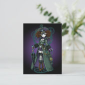 Temple Viktorianisch Steampunk Vampire Angel Postc Postkarte (Stehend Vorderseite)