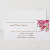 Temple Wedding Einladung Empfang Card (Vorne/Hinten)