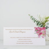 Temple Wedding Einladung Empfang Card (Stehend Vorderseite)