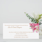 Temple Wedding Einladung Empfang Card (Stehend Vorderseite)