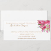 Temple Wedding Einladung Empfang Card (Vorne/Hinten)