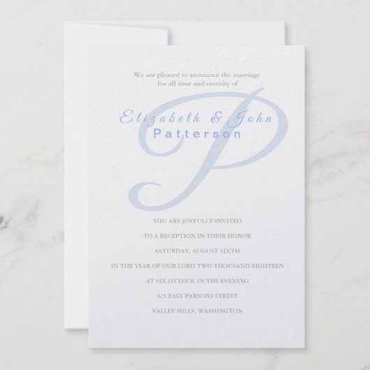 Temple Wedding Einladung Last (Vorderseite)