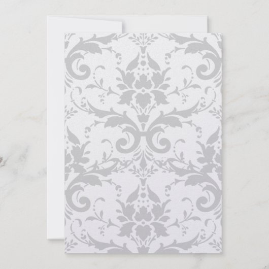 Temple Wedding Einladung Silver Coronation (Rückseite)