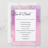 Temple Wedding Reception Einladend Pink Wasserfarb Einladung (Vorderseite)